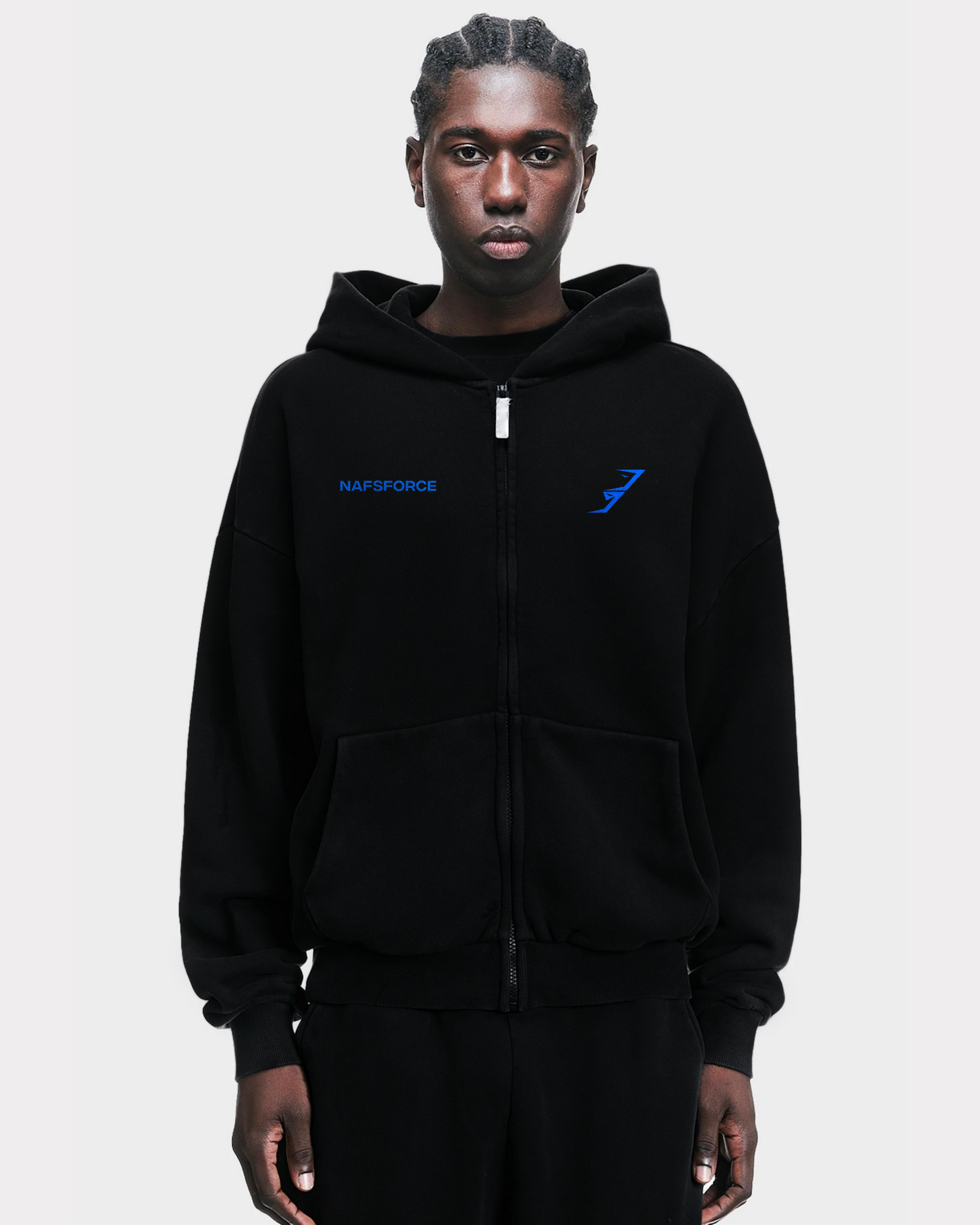 FI SABIL PERF. Zipper - Blue Print